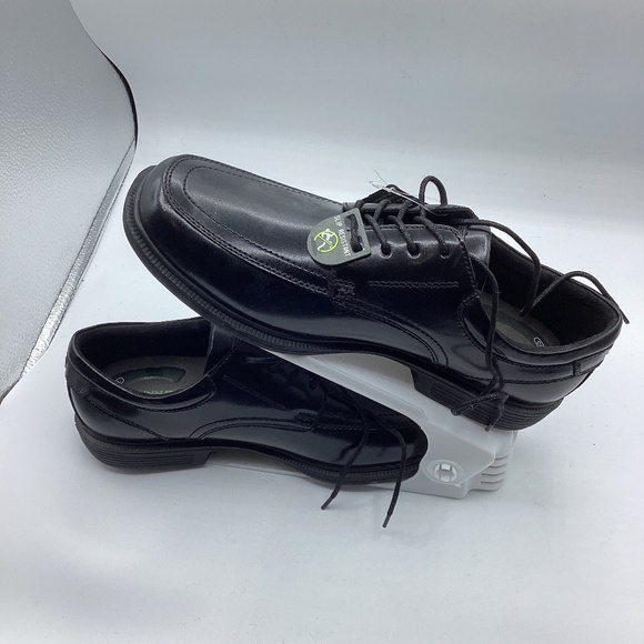 Men’s NWT Nunn Bush Kore Pro Black Oxford Leather Shoes Size 9